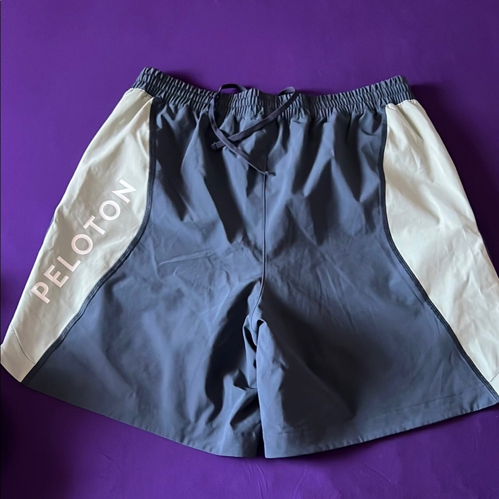 Peloton Men's Gray &  green Athletic Shorts